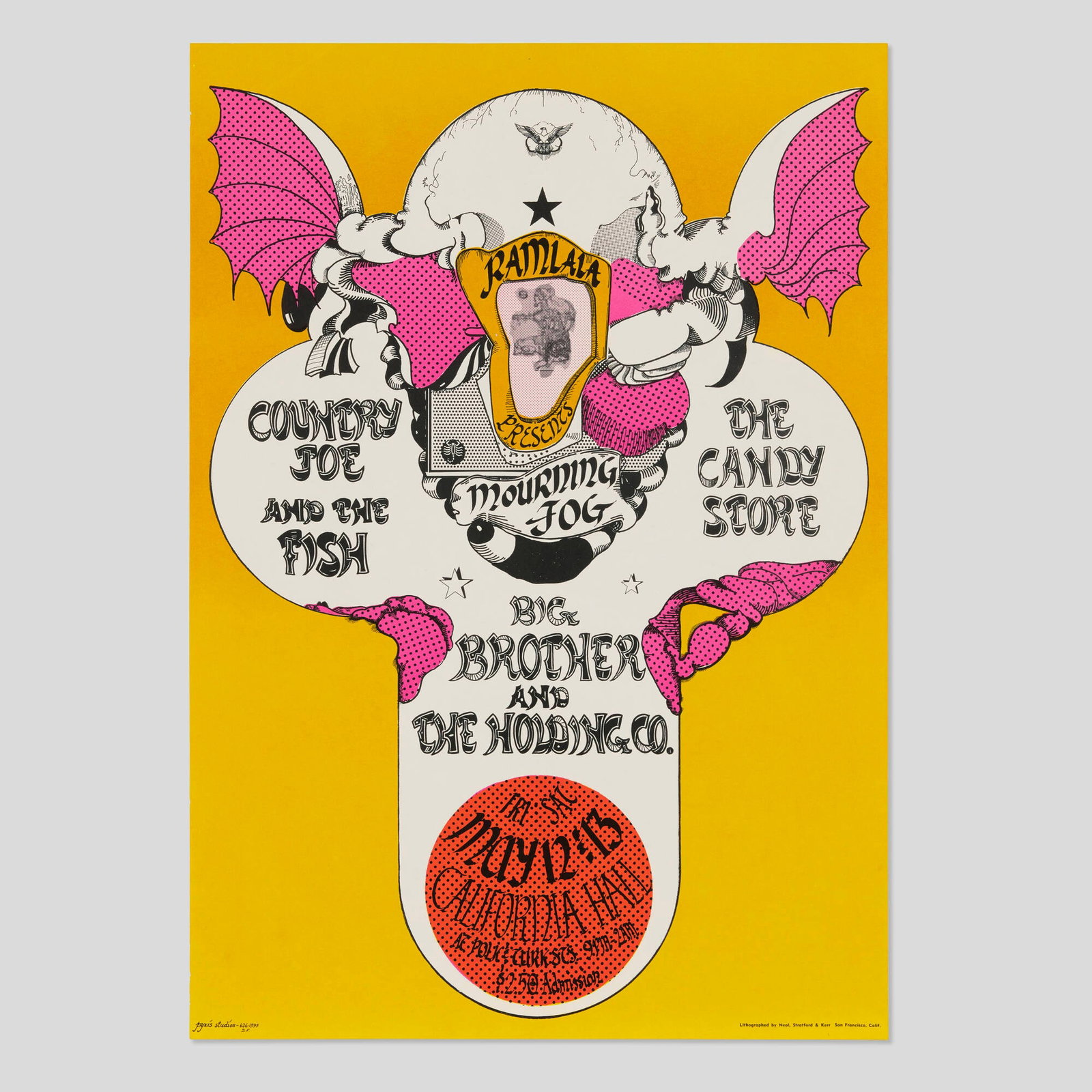 Pyxis Studios, Country Joe & The Fish and Big Brother & The Holding Company 1967 California Hall (1 of 1)