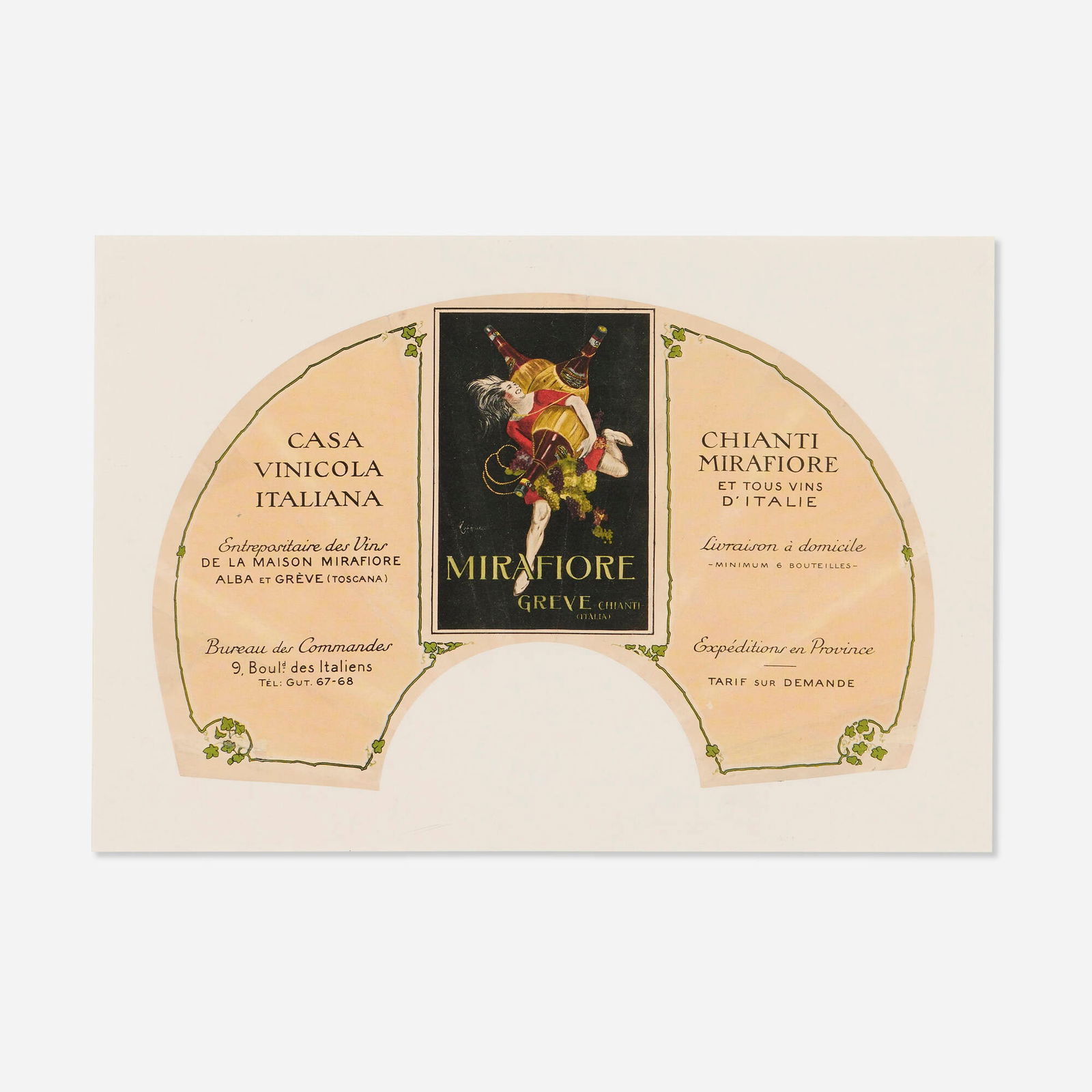 Leonetto Cappiello, Chianti Mirafiore vintage advertisement (1 of 3)