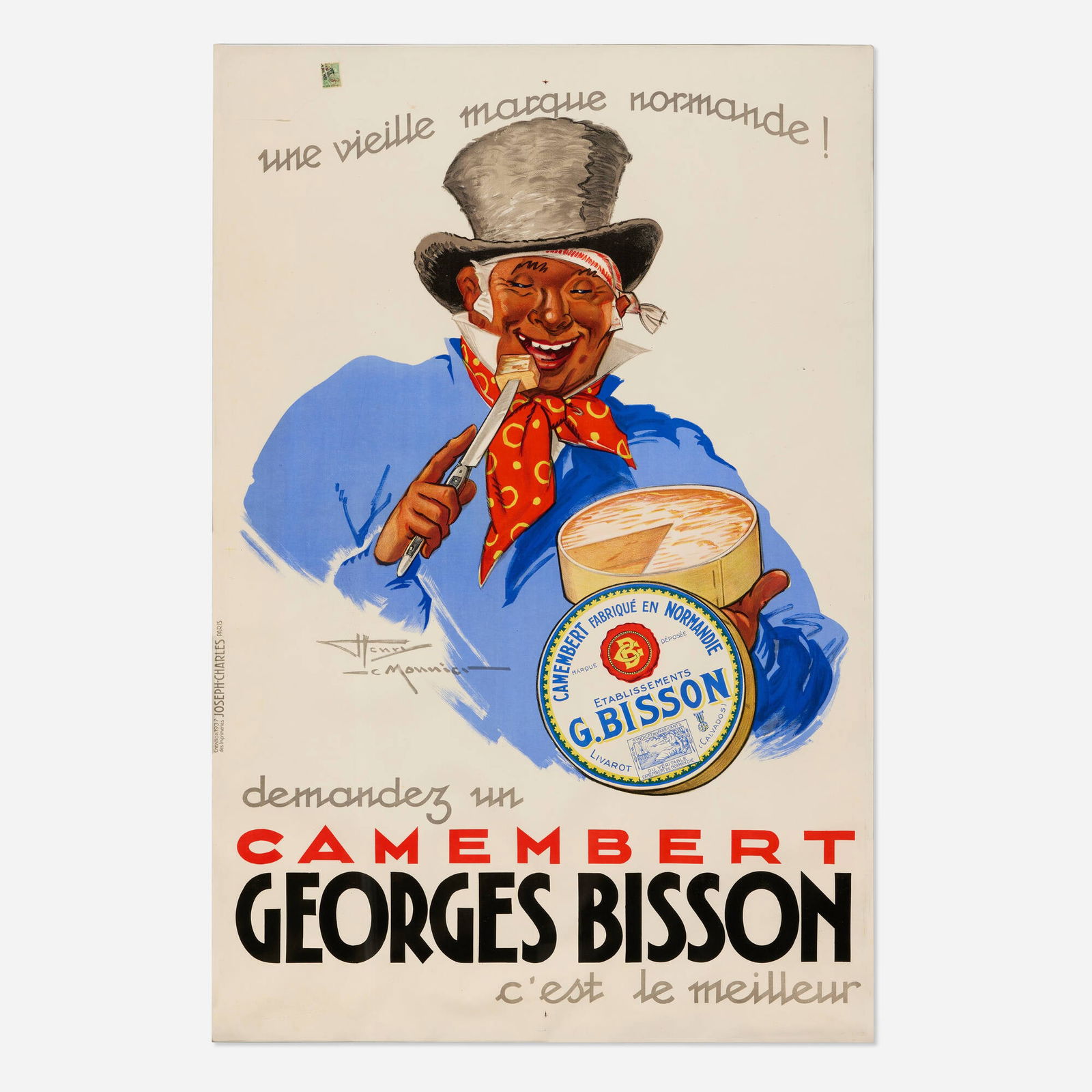Henry Le Monnier, Camembert / George Bisson vintage poster (1 of 3)