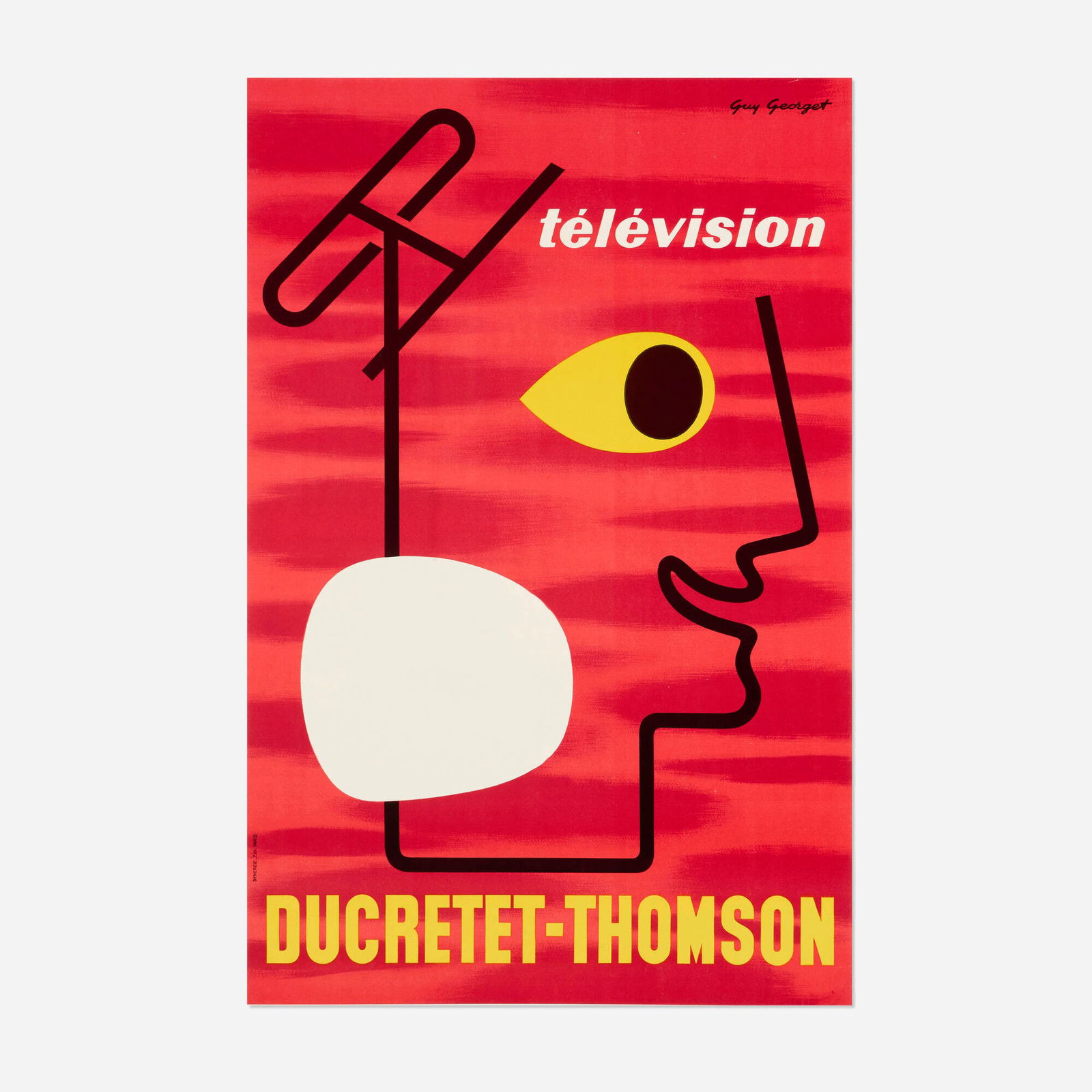 Guy Georget, Ducretet-Thomson / Television vintage poster (1 of 3)