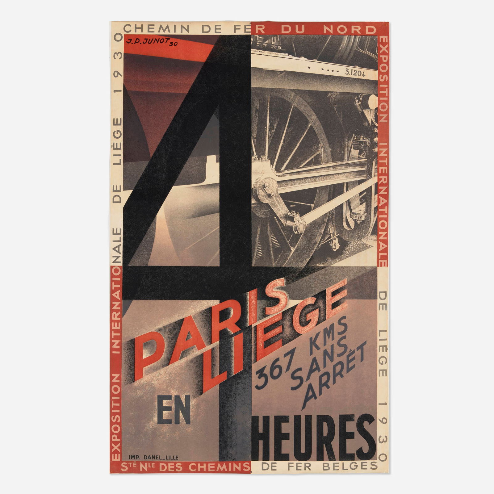 J.P. Junot, Paris-Liege vintage poster (1 of 2)