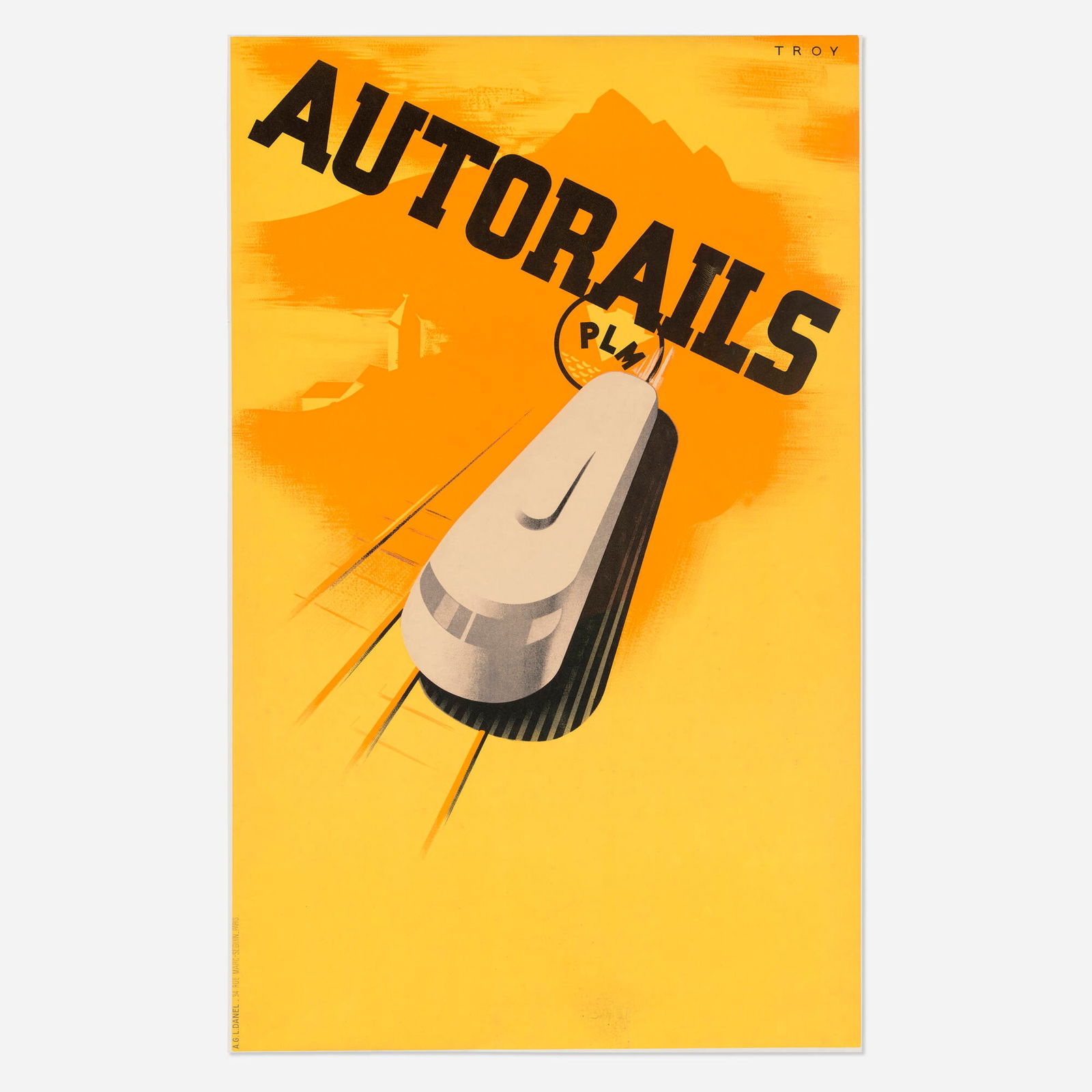 Troy, PLM / Autorails vintage poster (1 of 2)