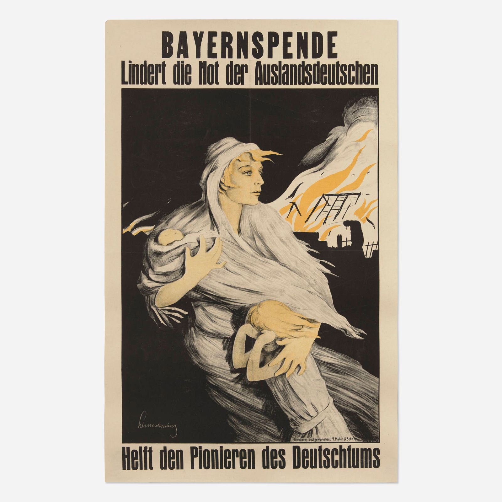 Walter Schnackenberg, Bayernspende vintage poster (1 of 2)