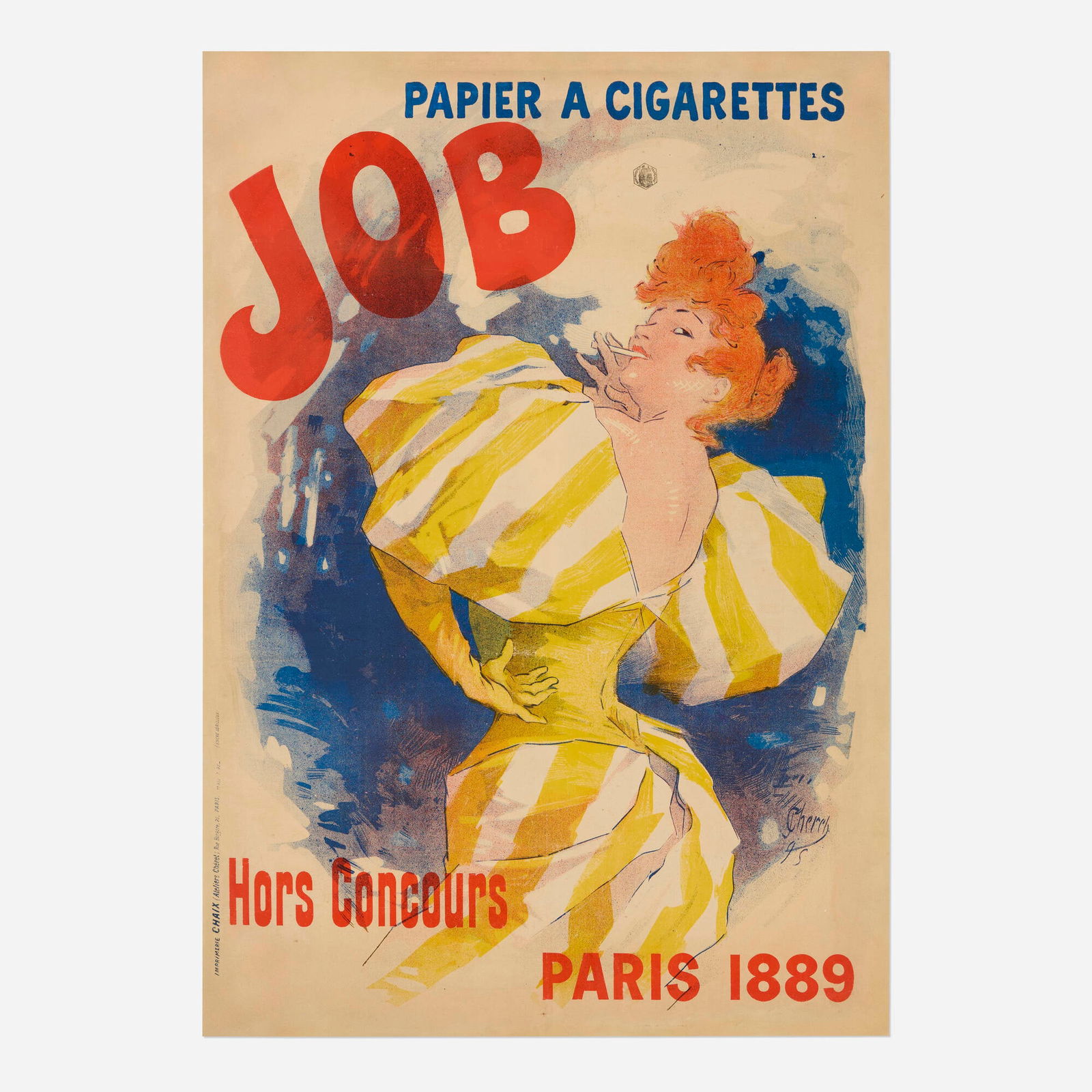 Jules Cheret, Job / Papier a Cigarettes vintage poster (1 of 2)