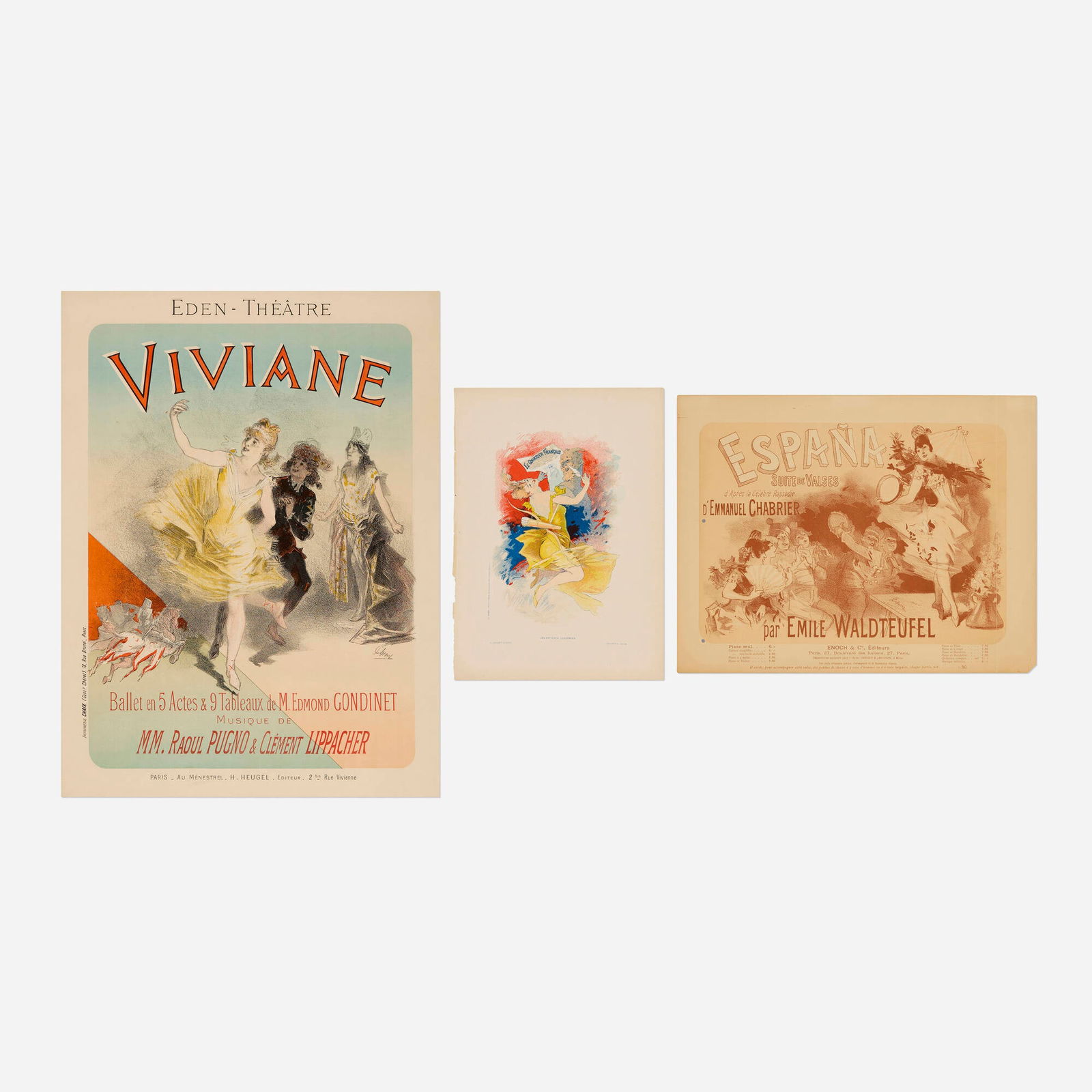 Jules Cheret, Three works (1 of 2)