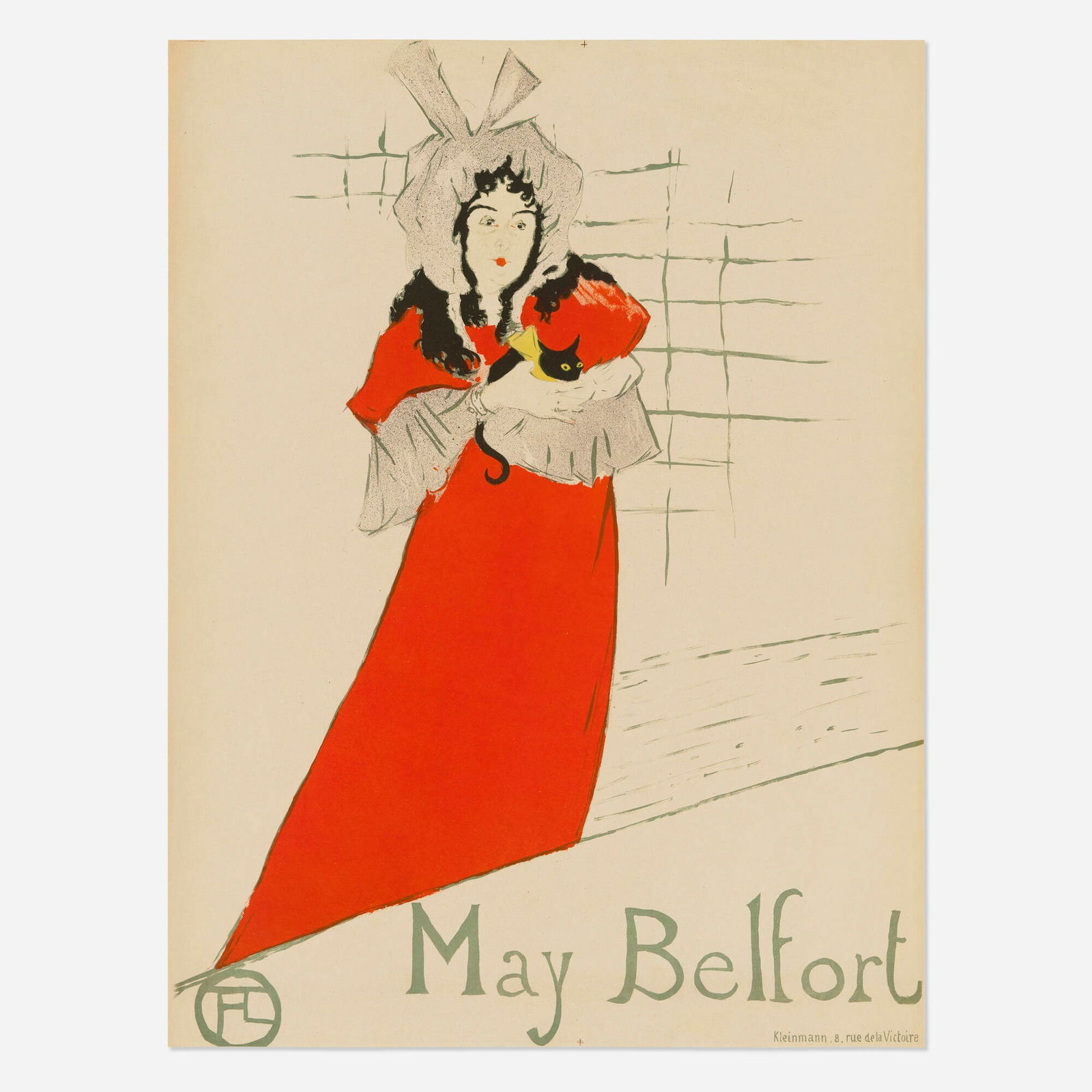 Henri de Toulouse-Lautrec, May Belfort vintage poster: Henri de Toulouse-Lautrec May Belfort vintage poster 1895 31.625 h x 23.875 w in (80 x 61 cm) "May Belfort, whom [Lautrec] represented in at least ten works, had gained a reputation for corrupt inno