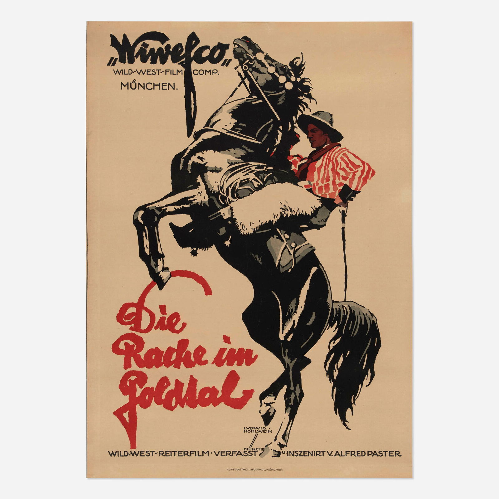 Ludwig Hohlwein, Die Rache im Goldtal vintage poster (1 of 2)