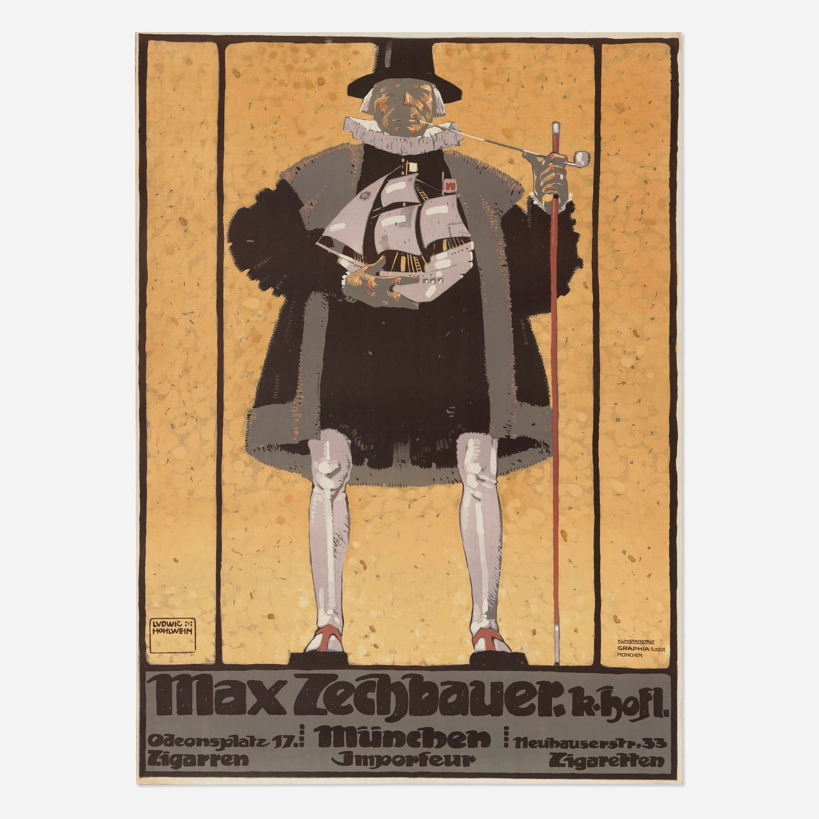 Ludwig Hohlwein, Max Zechbauer vintage poster (1 of 2)