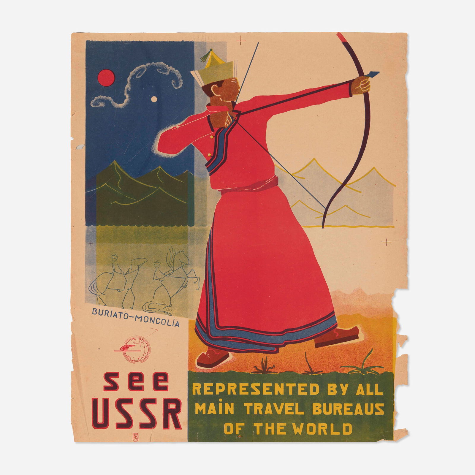 Valerian Zhitenev, Intourist / See USSR vintage poster (1 of 2)