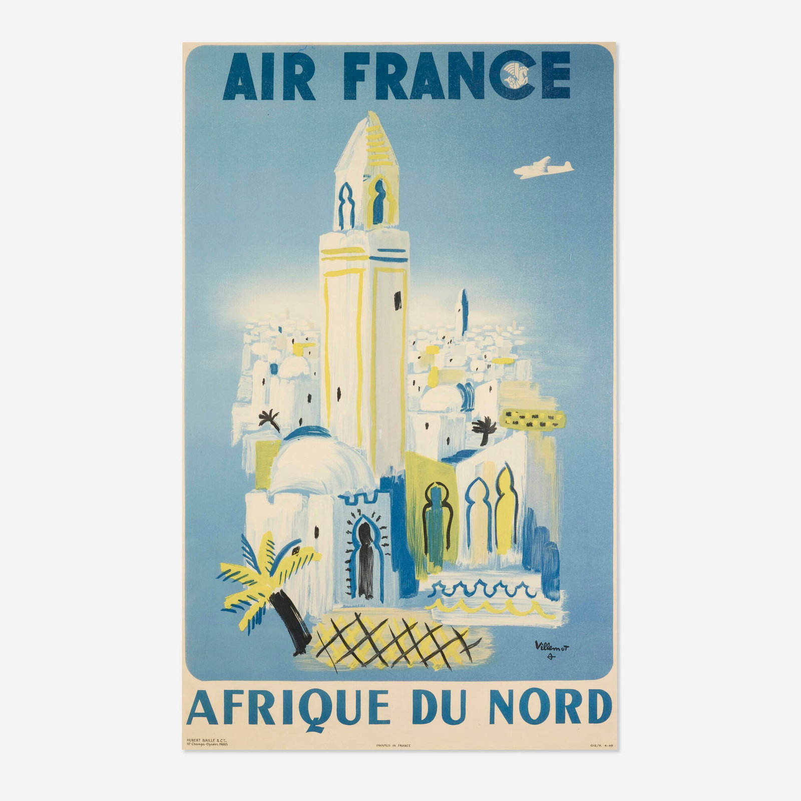 Bernard Villemot, Air France / Afrique du Nord vintage poster (1 of 2)