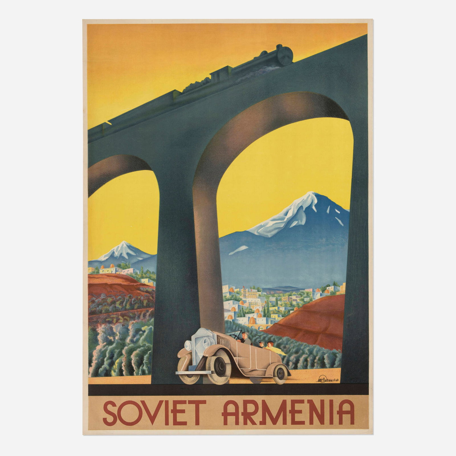 Sergey Igumnov, Intourist / Soviet Armenia vintage poster (1 of 2)