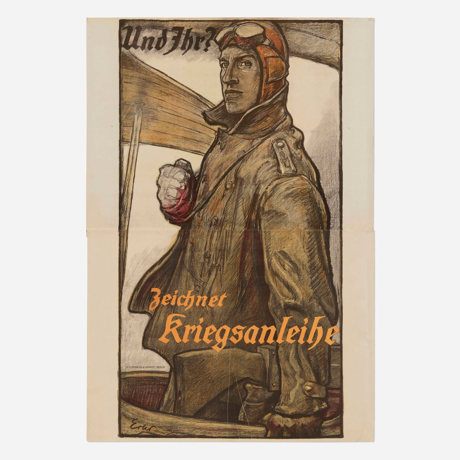 Fritz Erler, Und Ihr? / Zeichnet Kriegsanleihe / World War I vintage poster (1 of 3)