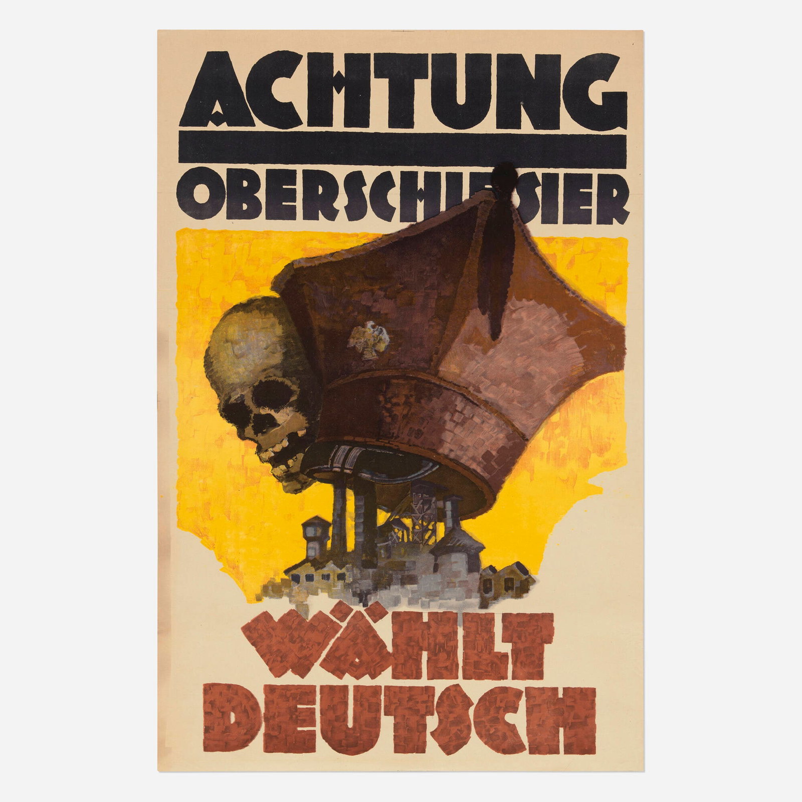 Achtung Oberschlesier - Wahlt Deutsch vintage poster (1 of 2)