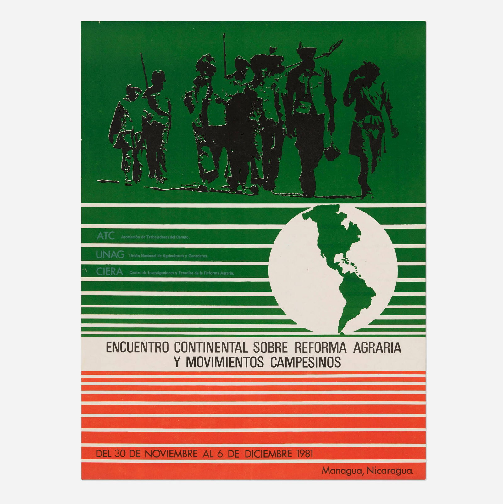Encuentro Continental Sobre Reforma Agraria y Movimientos Campesinos vintage poster (1 of 2)