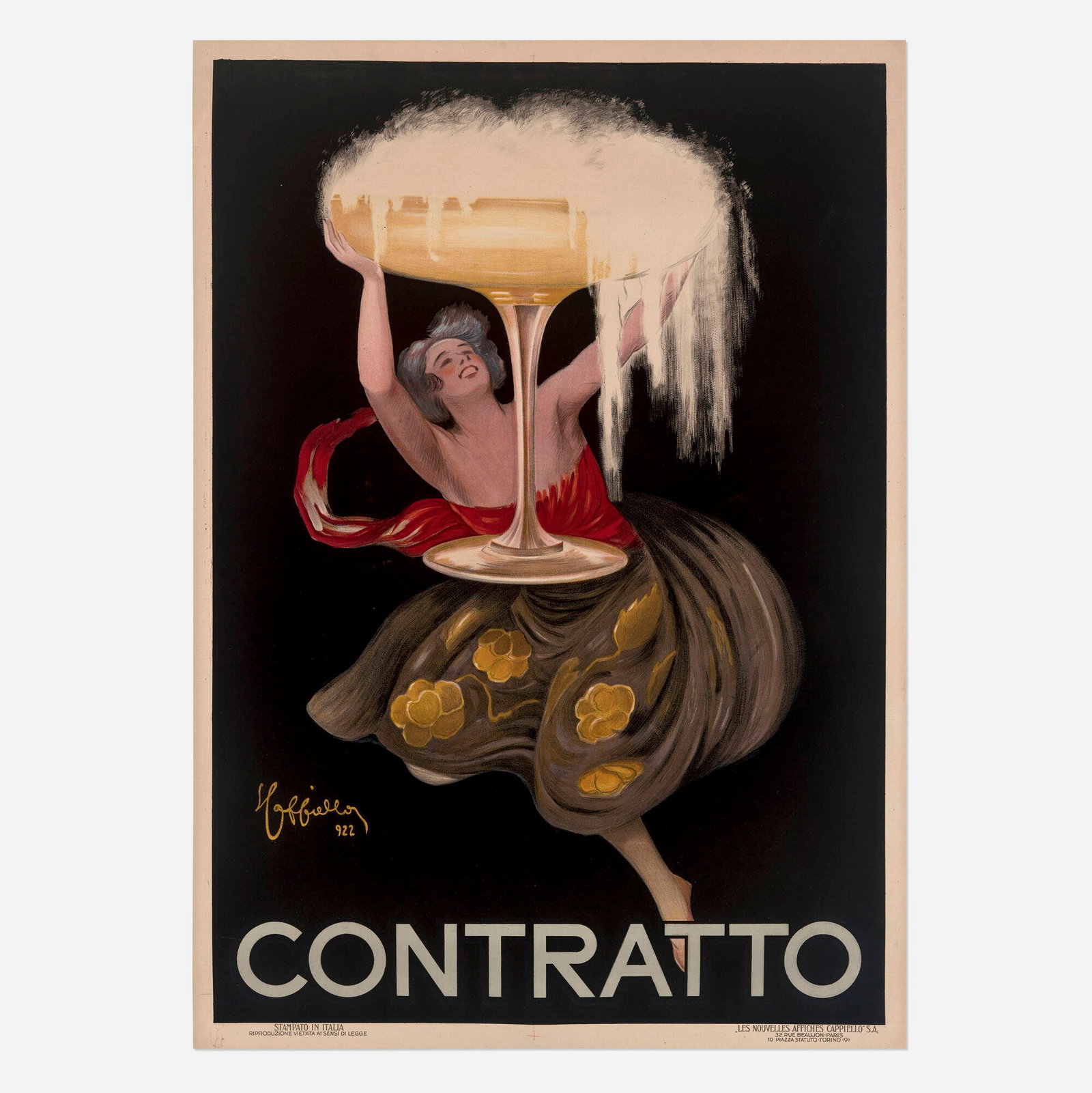 Leonetto Cappiello, Contratto vintage poster (1 of 2)
