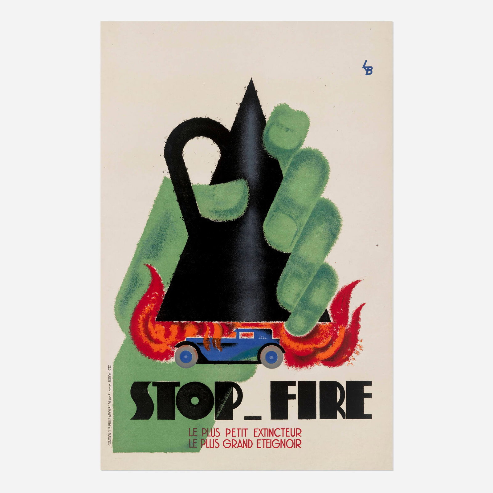 Charles Loupot, Stop-Fire vintage poster (1 of 2)