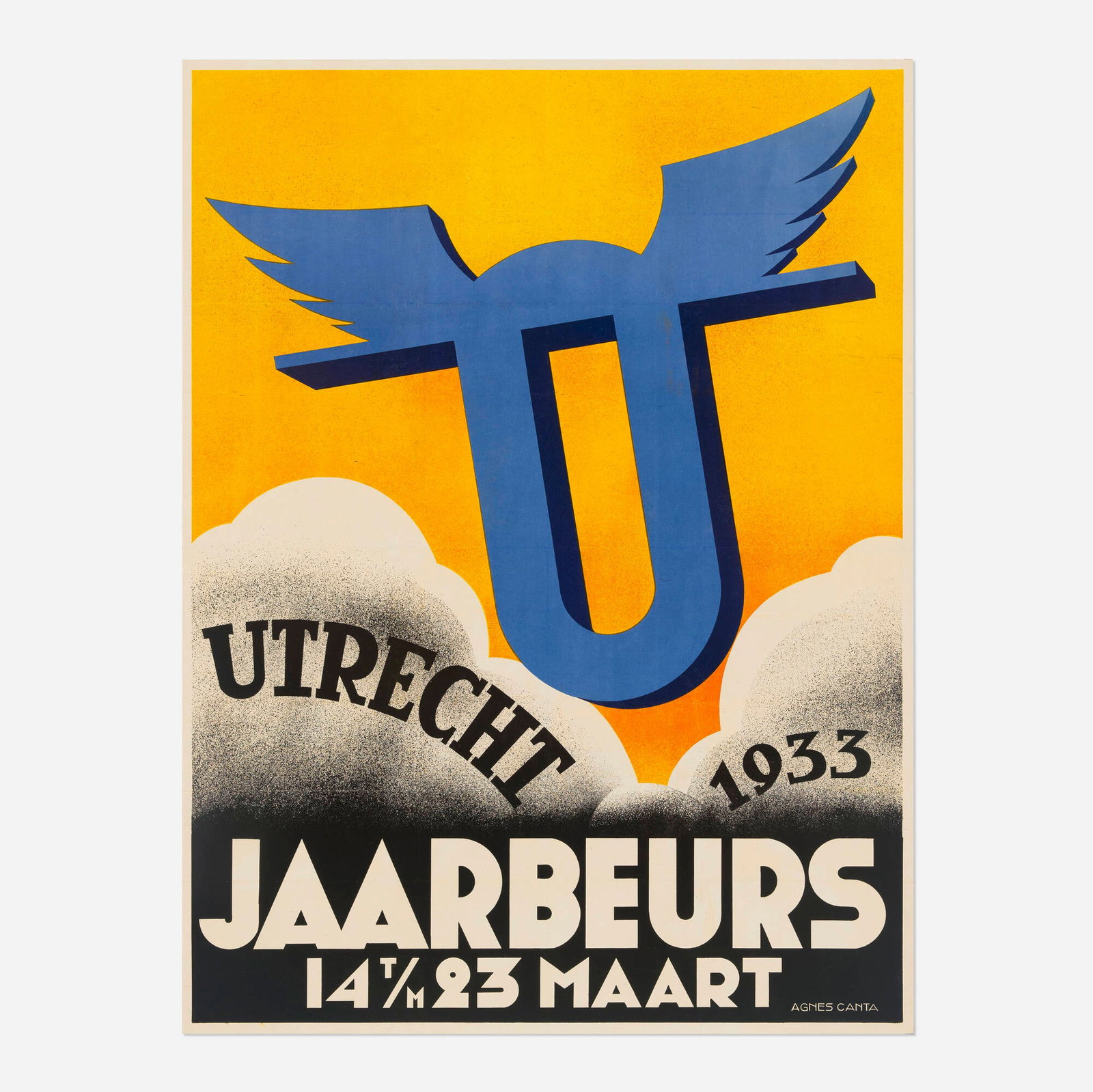 Agnes Canta, Jaarbeurs / Utrecht 1933 vintage poster (1 of 2)