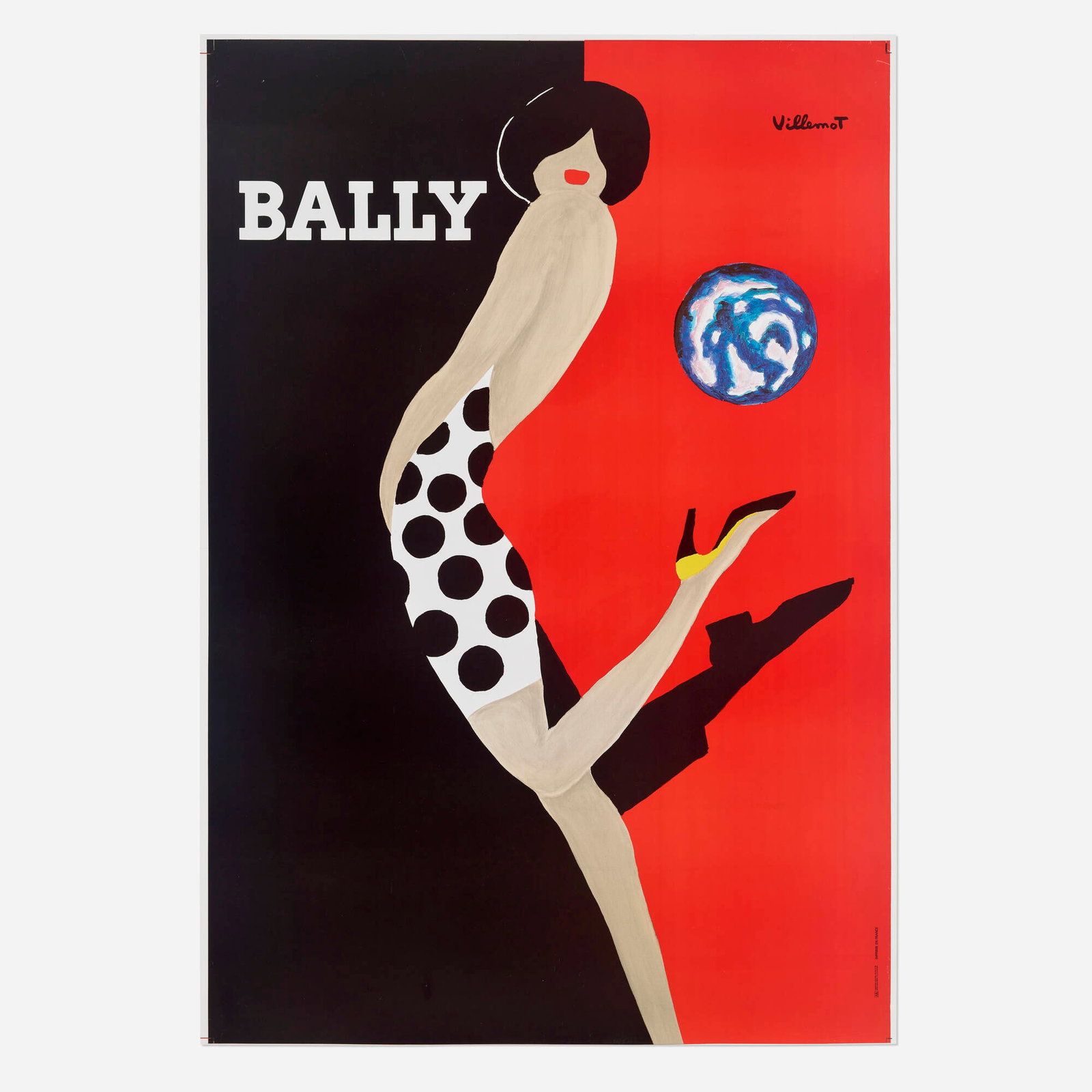 Bernard Villemot, Bally vintage poster (1 of 2)