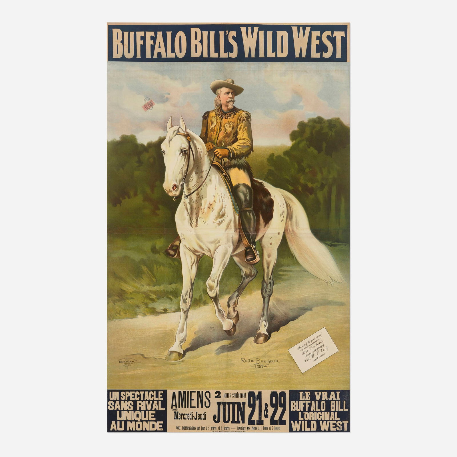 Rosa Bonheur, Buffalo Bill's Wild West / The Last of the Great Scouts vintage poster (1 of 2)