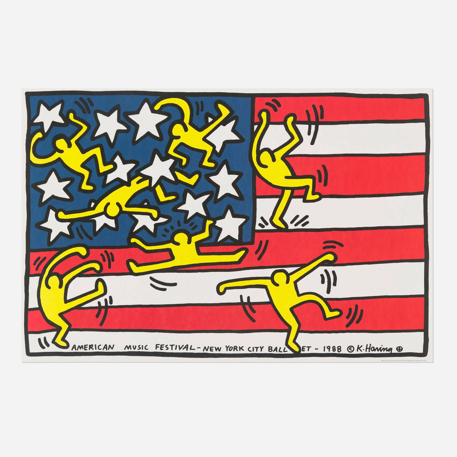 Keith Haring, American Music Festival / NYC Ballet vintage poster (1 of 2)