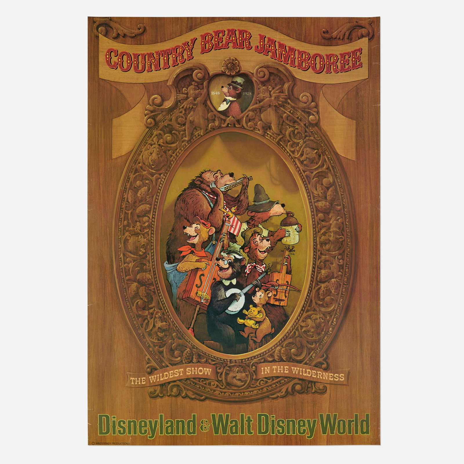 Jim Michaelson, Marc Davis and Eddie Martinez, Country Bear Jamboree / Disneyland vintage poster (1 of 2)