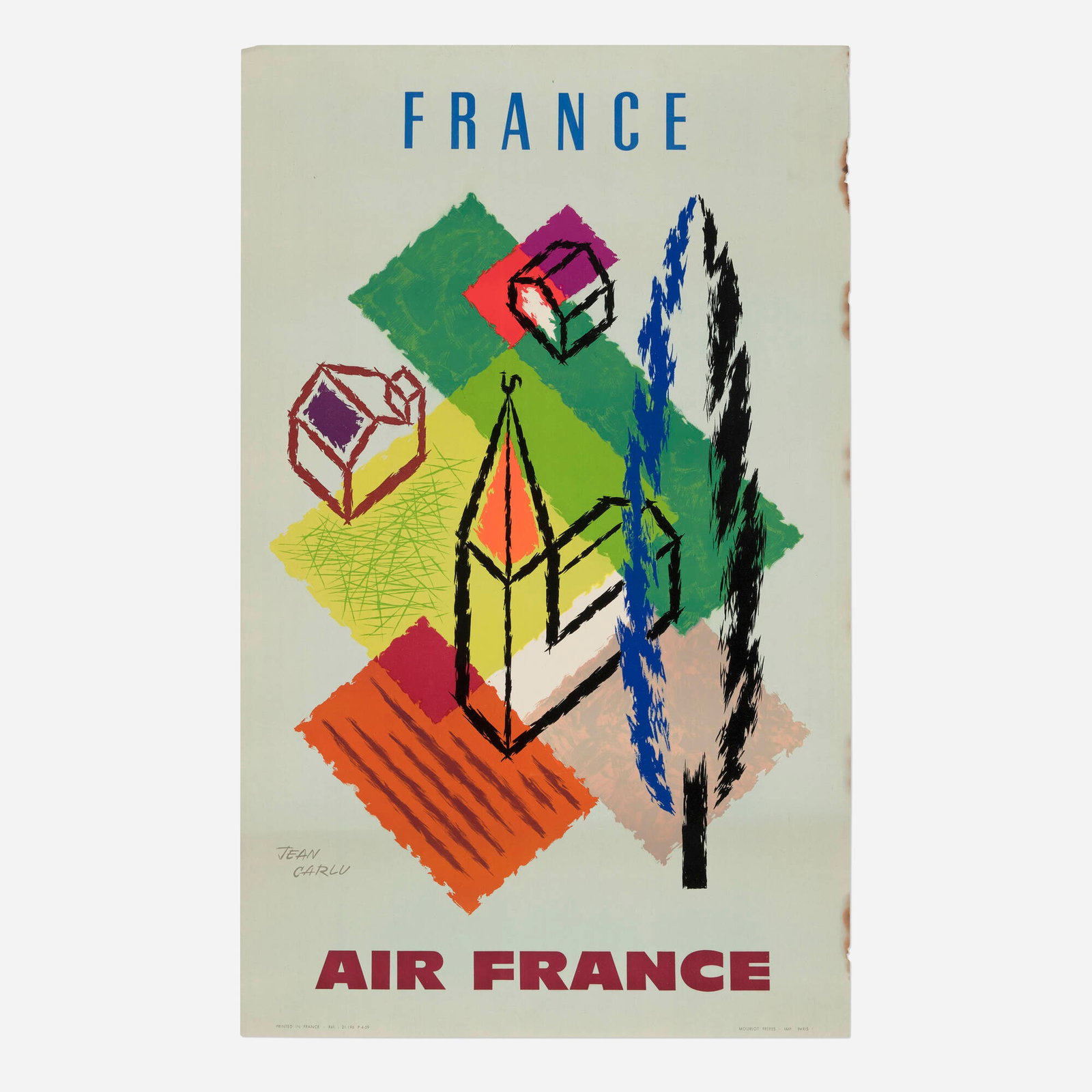 Jean Carlu, Air France / France vintage poster (1 of 2)