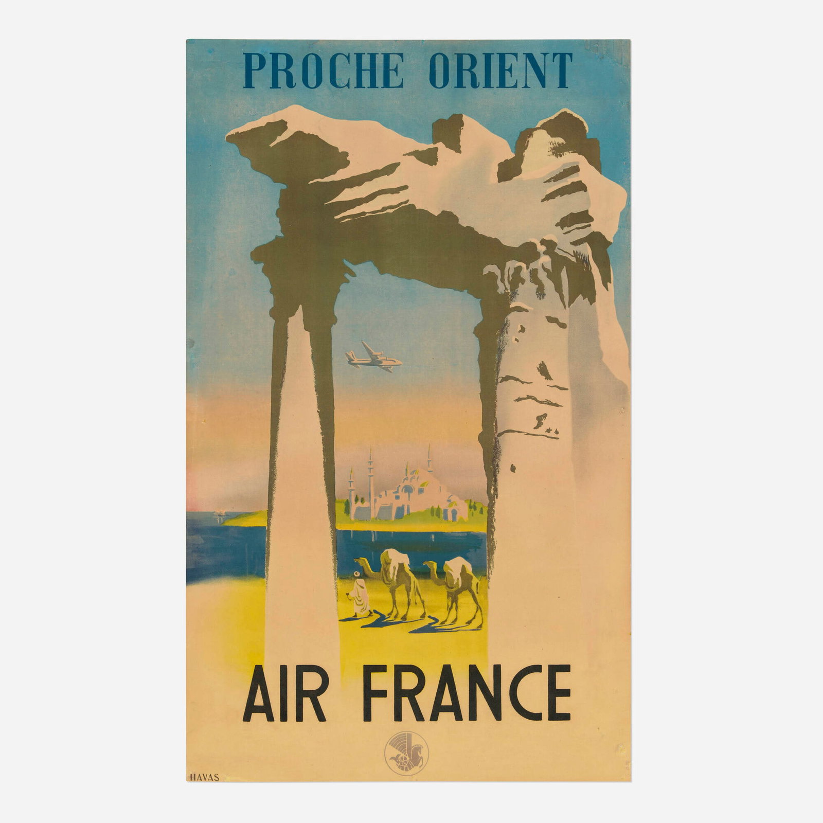 Jean Even, Air France / Proche Orient vintage poster (1 of 2)