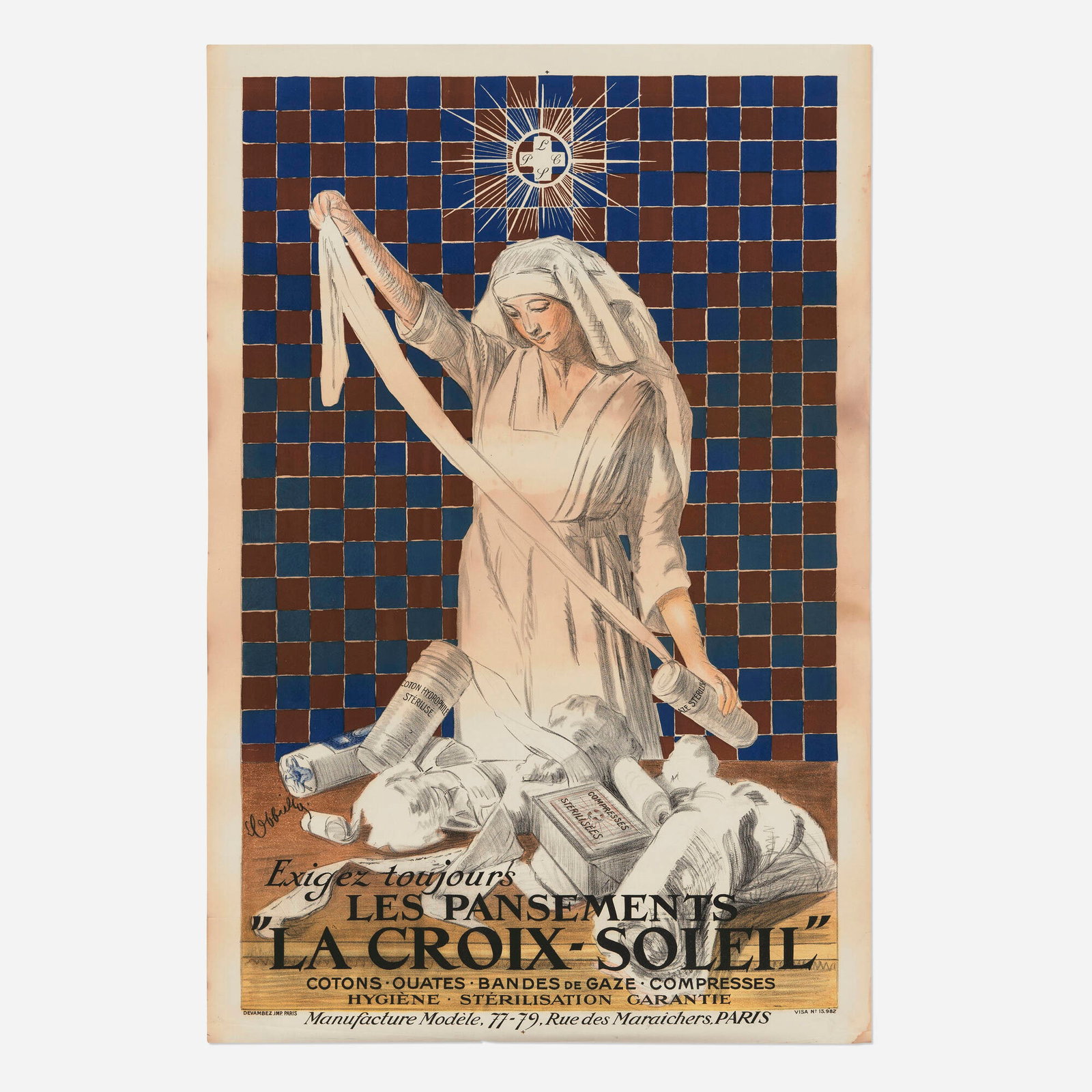 Leonetto Cappiello, La Croix-Soleil vintage poster (1 of 2)