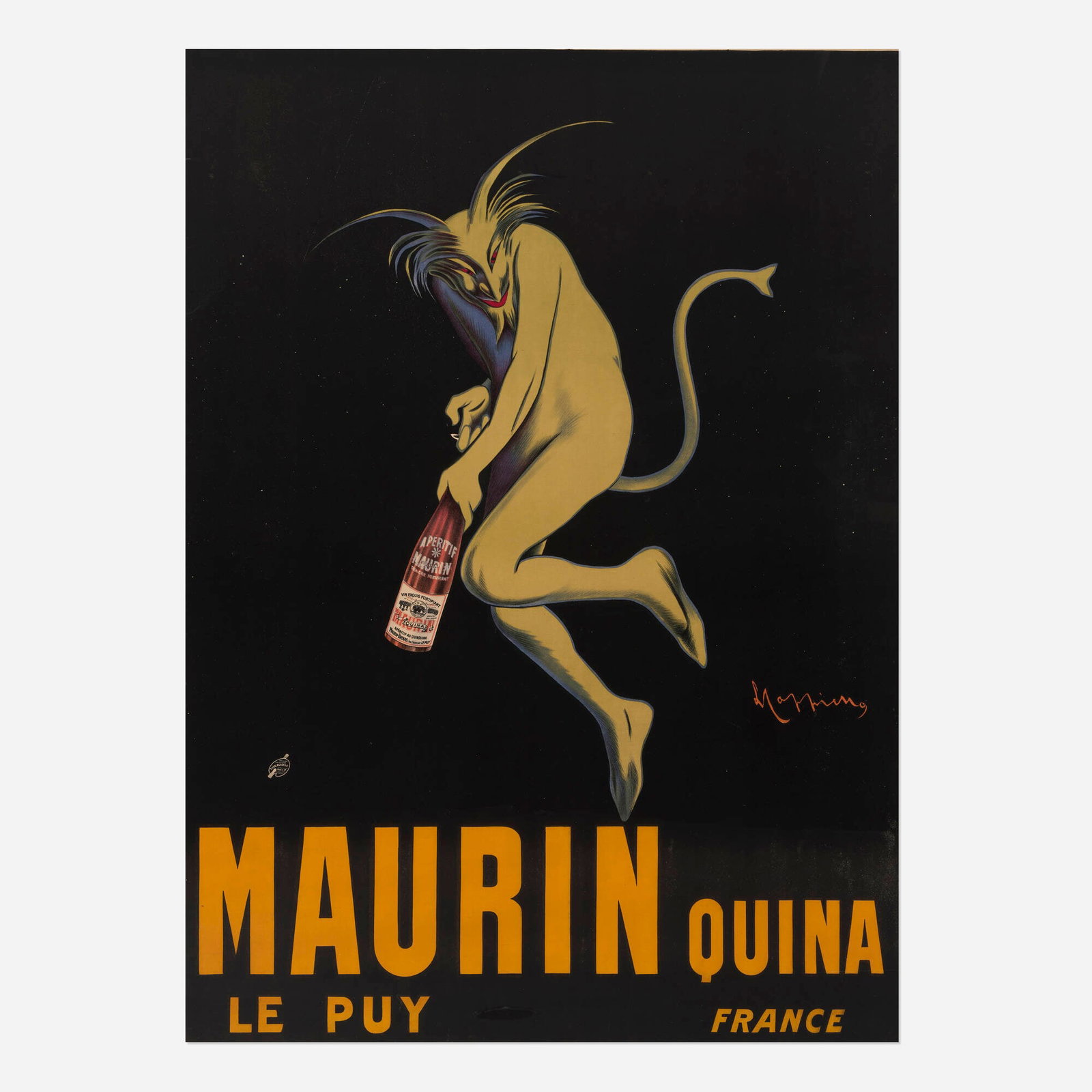 Leonetto Cappiello, Maurin Quina vintage poster (1 of 3)