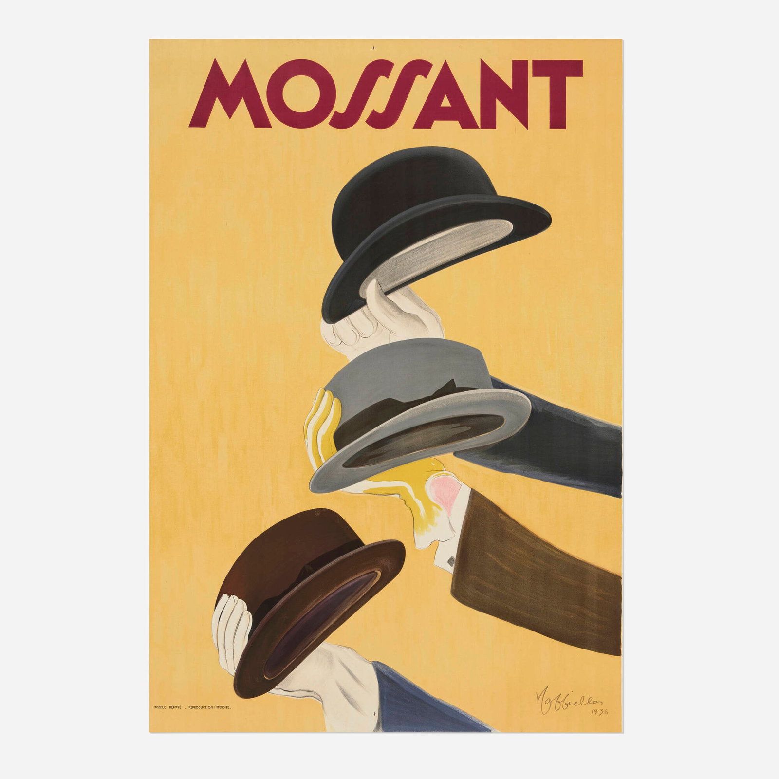 Leonetto Cappiello, Mossant vintage poster (1 of 2)