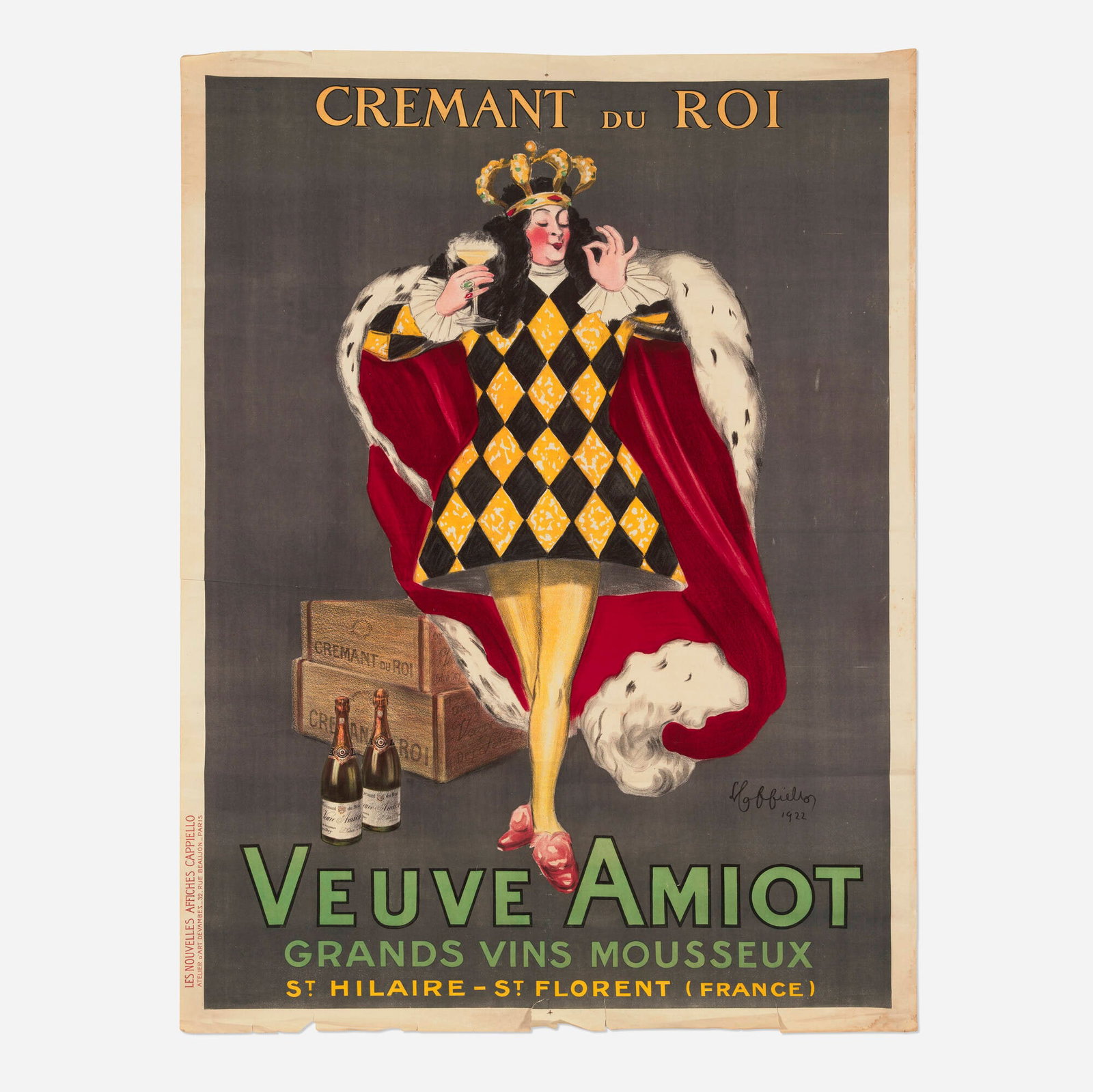 Leonetto Cappiello, Veuve Amiot / Cremant du Roi vintage poster (1 of 2)