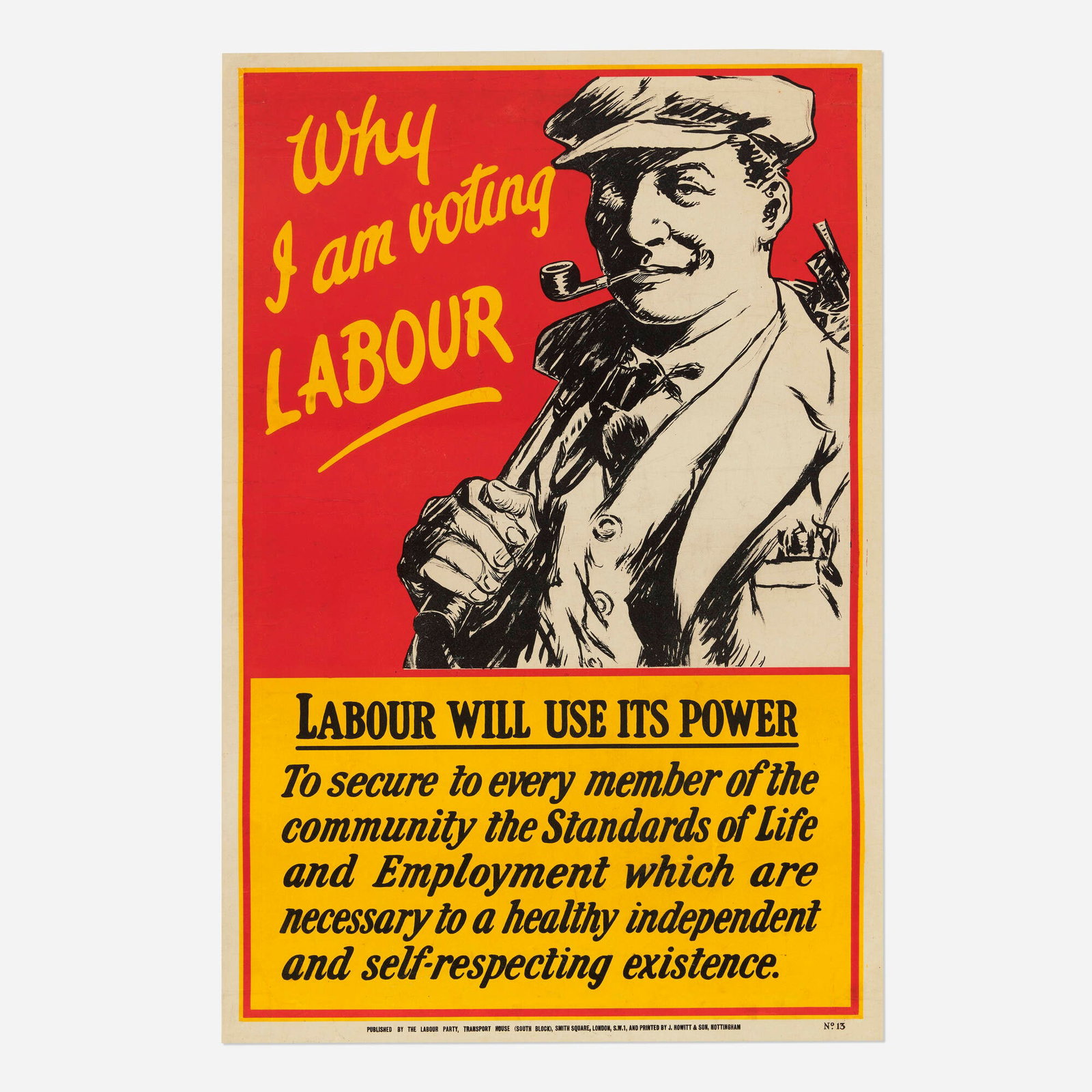 The Labour Party / Why I am Voting Labour vintage poster (1 of 2)