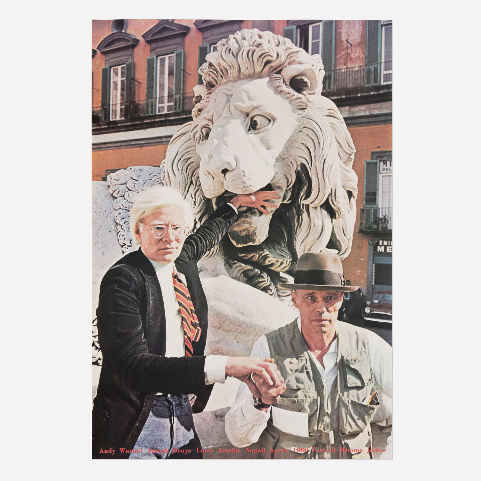Mimmo Jodice, Andy Warhol / Joseph Beuys / Lucio Amelio Napoli vintage exhibition poster (1 of 2)