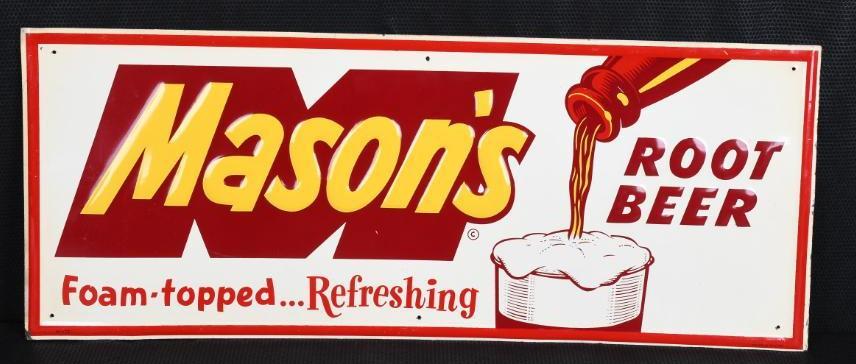 Mason's Root Beer "Foam-Topped" Refreshing Metal Sign (1 of 5)