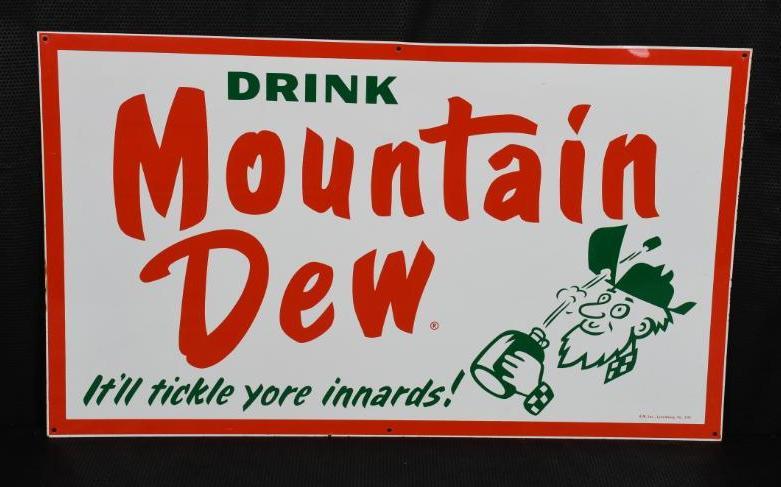 Drink Mountain Dew "It'll tickle yore innards!" Metal (1 of 7)