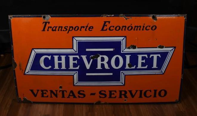 Spanish Chevrolet in Bowtie Ventas-Servicio Porcelain (1 of 7)