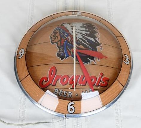 Iroquois Beer-Ale Double-Bubble Lighted Clock (1 of 4)