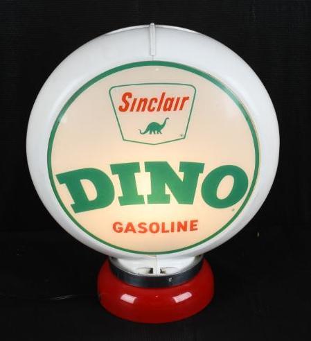 Sinclair Dino Gasoline w/Logo 13.5" Globe Lenses (1 of 4)