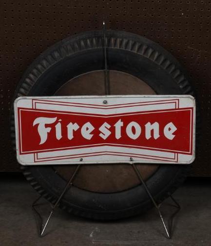 Firestone (tires) Metal Tire Stand Sign (1 of 5)