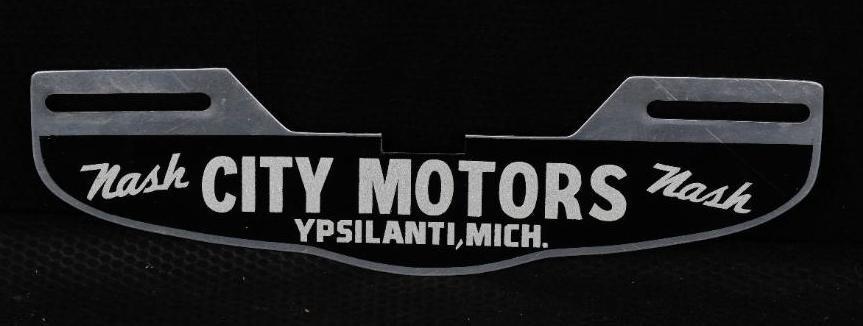 Nash City Motors Metal License Plate Attachment (1 of 2)