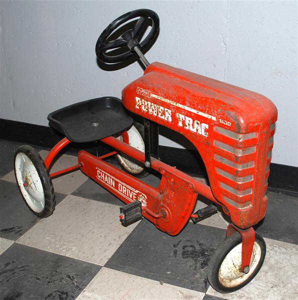 112 AMF Power Trac Pedal Tractor, metal,