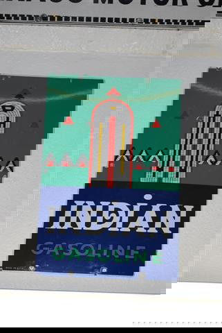 Indian Gasoline PPP sign, 18x12 inches,: Indian Gasoline PPP sign, 18x12 inches,