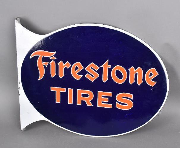 Firestone Tires Porcelain Flange Sign (1 of 4)