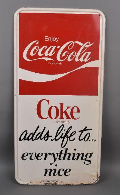 Enjoy Coca-Cola w/Wave Logo Metal Sign (1 of 4)