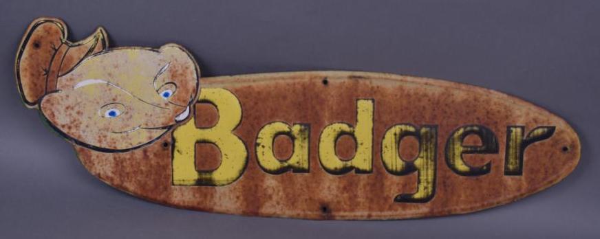 Badger w/Logo Metal Sign (1 of 3)