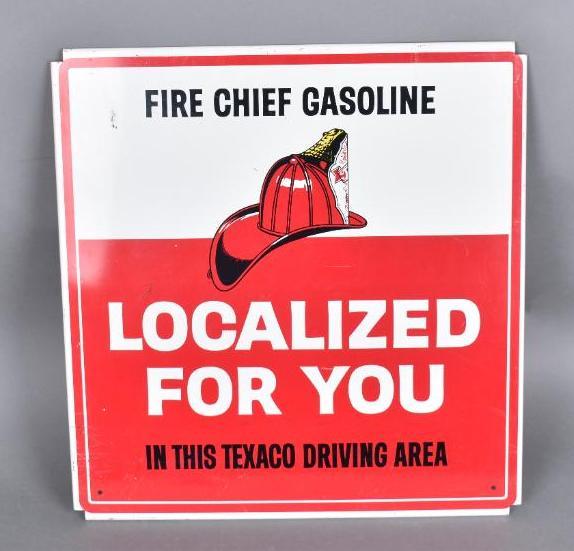 Texaco Fire Chief Gasoline "Localized For You" Metal (1 of 2)