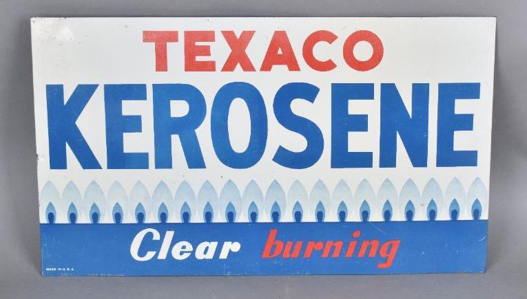 Texaco Kerosene Clear Burning Metal Sign (1 of 2)
