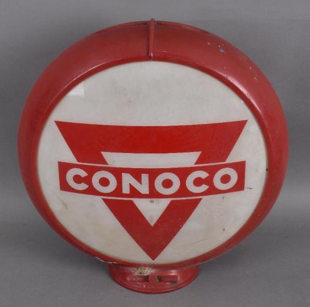 Conoco w/Triangle Logo 13.5" Globe Lenses (1 of 4)