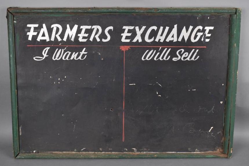 Farmers Exchange Chalk Board Sign (1 of 3)