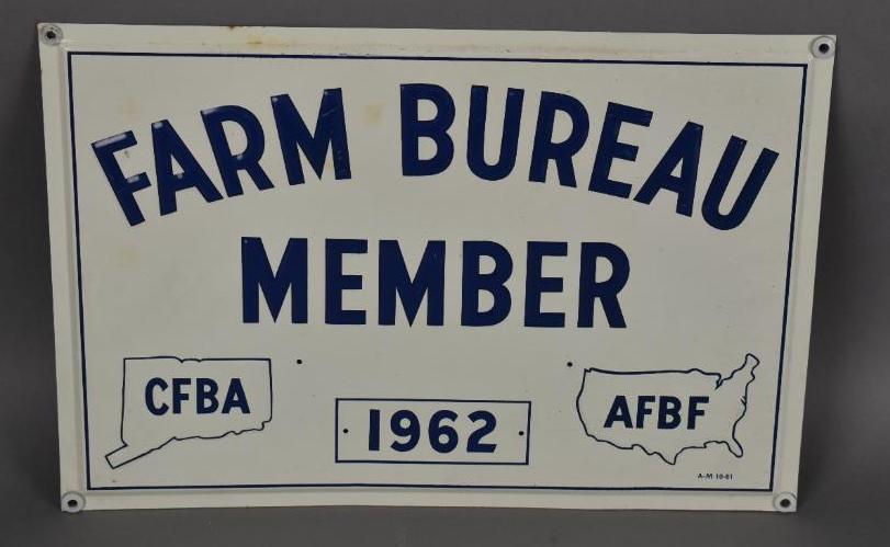 Connecticut Farm Bureau Metal Sign (1 of 3)